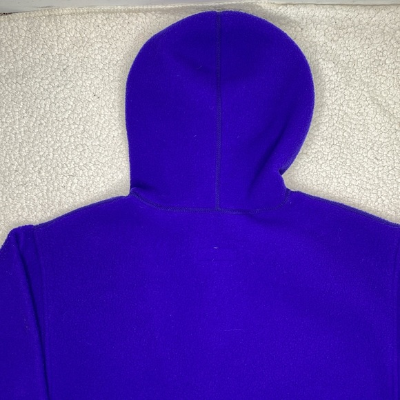 Vintage Columbia Fleece 1/2 Zip Hooded Anorak Jacket: Size Small - Picture 4 of 10